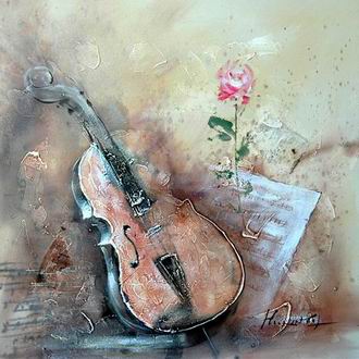 Musical Instrument oil painting